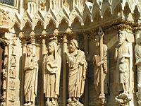 Reims - Cathedrale - Portail ouest, Statues (01)